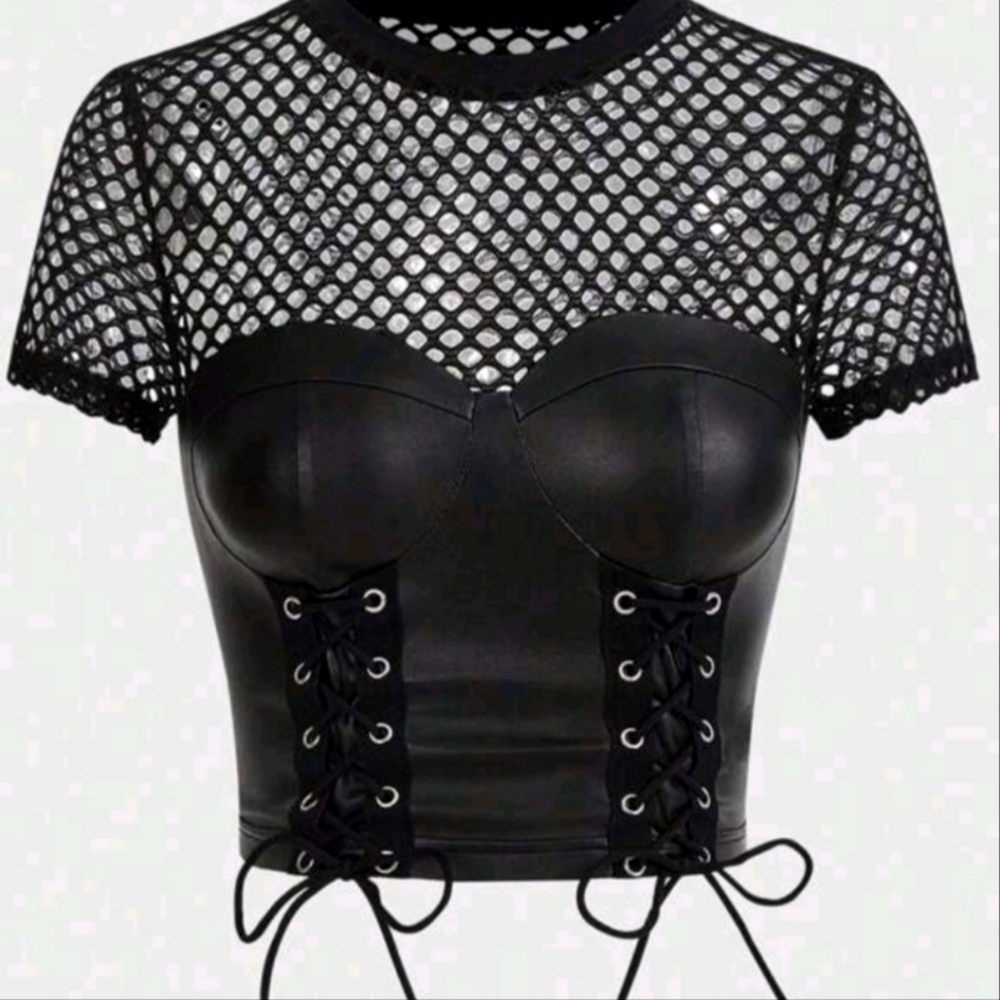 LEATHER TOP